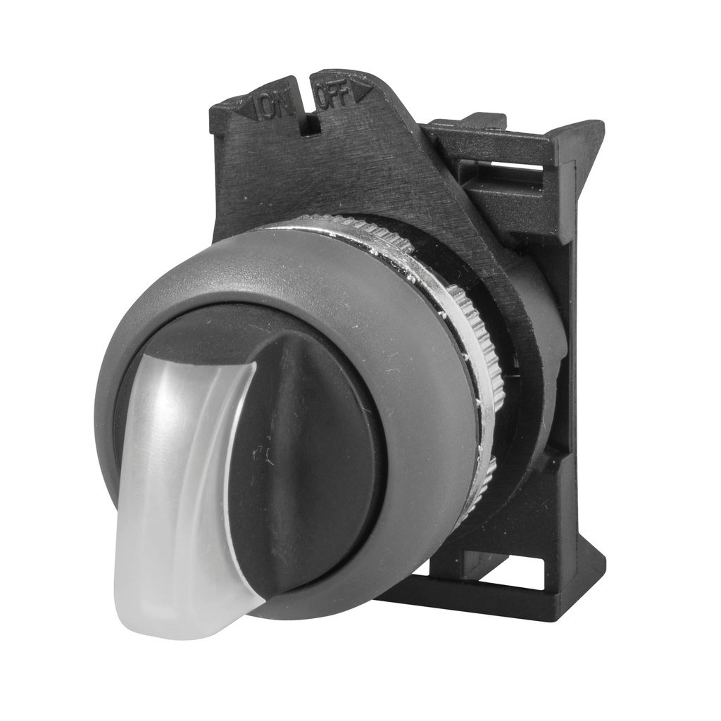 2 Position Maintained Illuminated Selector Switch, 90 Degree Turn To